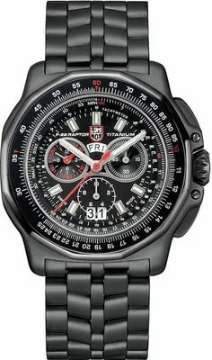 Luminox XA.9272 Herrenuhr Chronograph für Piloten Titan F-22 Raptor 1