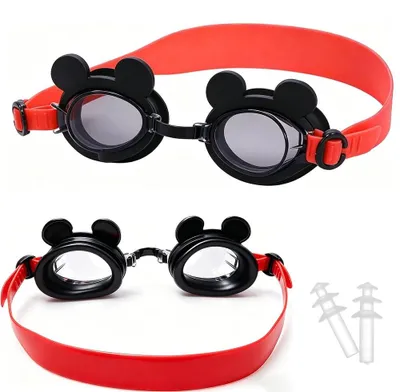 Produktbild von Schwimmbrille für Kinder mit Ohrstöpseln und Etui, beschlagfrei