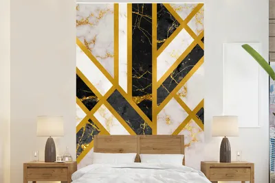 Produktbild von MuchoWow® Fototapete für Wohnzimmer oder Schlafzimmer Wandtapete Vinyl Motivtapete Marmor - Design - Luxus - 200x300 cm - Wanddekorationen