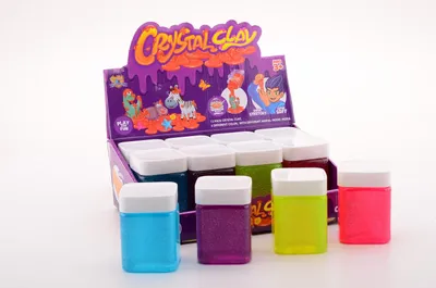 Produktbild von Johntoy Glitzerschleim Regenbogen Spielzeug in Box Mehrfarbig 12 Stück