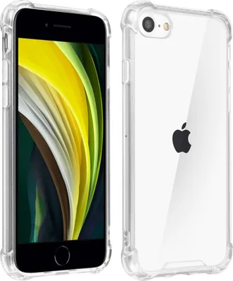 Zdjęcie produktu dla Avizar, odporne na wstrząsy silikonowe etui ochronne do Apple iPhone 7 / 8 / SE 2020, przezroczyste