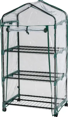 Zdjęcie produktu dla folia tectake® do szklarni 0,36 m³, na rolkach 69 x 49 x 133 cm