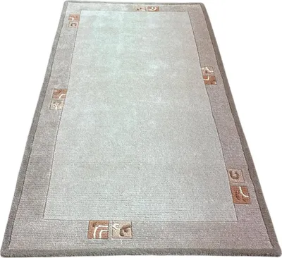 Produktbild von Teppich RIVER NEPAL - HANDGEKNÜPFT | Farbe: Beige; Größe: 200x300 cm | strapazierfähig und leicht zu reinigen | Wohnzimmer | Schlafzimmer