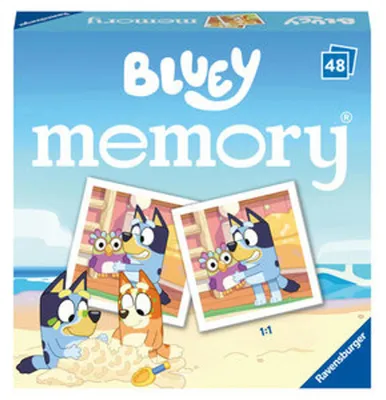 Produktbild von Ravensburger Bluey Mini Memory - Matching Picture Snap Pairs Game for Kids Age 3 Years and Up