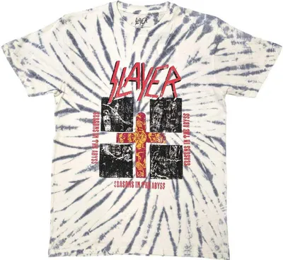 Produktbild von Slayer - "Quad Seasons" T-Shirt für Herren/Damen Uni RO11900 (L) (Weiß)