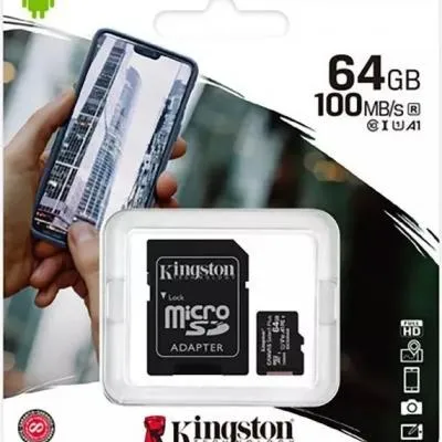 Kingston Canvas Select Plus microSD 64GB met SD-adapter - foto 1