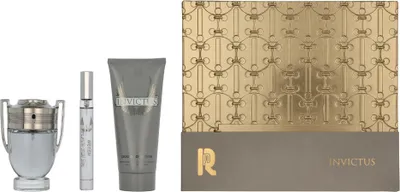 Produktbild von Paco Rabanne Invictus Geschenkset Eau de Toilette 50ml/All Over Shampoo 100ml/Edt Travel Spray 10ml