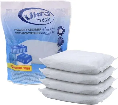 Produktbild von Famanu Luftentfeuchter Nachfüllpackung 4 x 450 g - für Raumentfeuchter