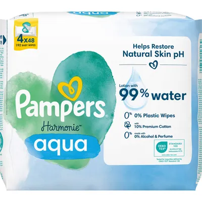 Produktbild von Pampers® Feuchttücher aqua Harmonie™, 192 St.