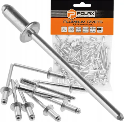 Zdjęcie produktu dla Nity zrywalne aluminiowe 4.8 х 8 mm (50 szt.)