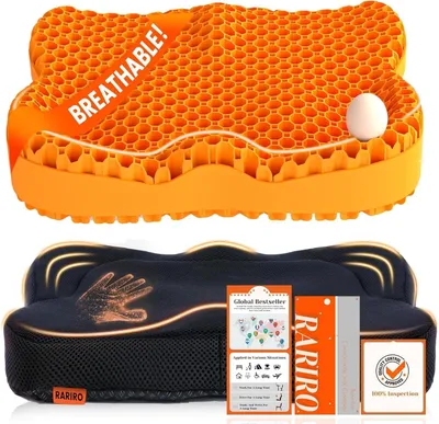 Immagine prodotto di Cuscino per sedile in gel a nido d'ape per alleviare la pressione