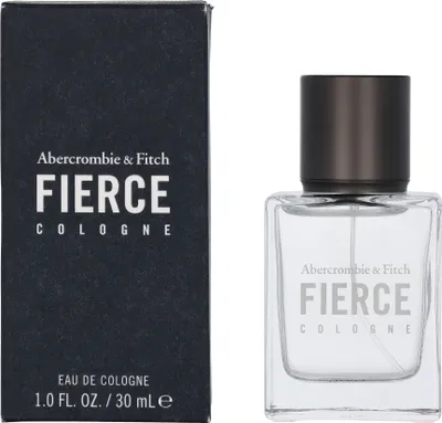 A box and bottle of Abercrombie & Fitch Fierce Cologne.