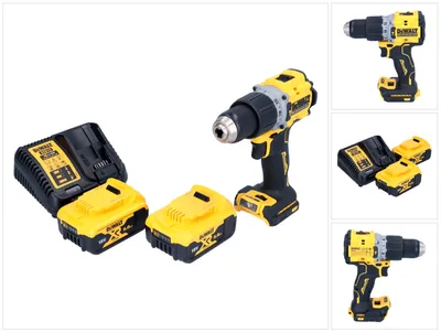 Obrázek produktu pro Akumulátorová příklepová vrtačka DeWalt DCD 805 P2 18 V 90 Nm bez kartáčů + 2x akumulátor 5,0 Ah + nabíječka