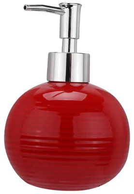 Immagine prodotto di Distributore di sapone in Vetroceramica con pompa - Rosso