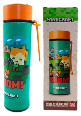Immagine prodotto di Borraccia termica in acciaio inossidabile Minecraft - Puckator