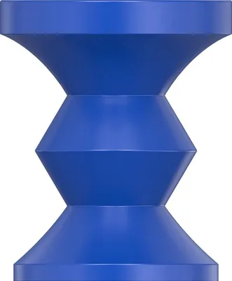 Produktbild von Beistelltisch aus Metall - Blau - ZOLIMI