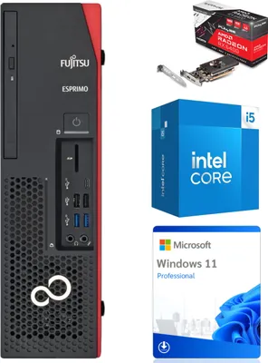 Produktbild von Komputer PC Fujitsu ESPRIMO D738 DESKTOP i5-8400 16/256 GB SSD Win11 Klasa A