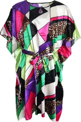 Produktbild von TEXEMP Damen Strandkleid Kaftan Maxikleid Kleid Tunika Sommer | B203 - Modell 3 - 1 Stück