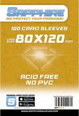 Obrázok produktu pre REXhry Sapphire Gold – 100 ks (80 × 120 mm)