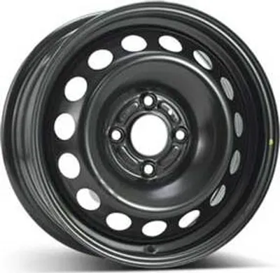 Productafbeelding van 15-inch stalen velg ALCAR, 15" x 6", 4x107,95 mm steek, ET37,5, 63,40 mm naafdiameter. Velg in zwarte kleur