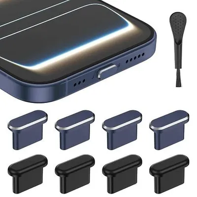 Zdjęcie produktu dla Osłona przeciwpyłowa USB c do iphone 17/17 pro zestaw 8 szt