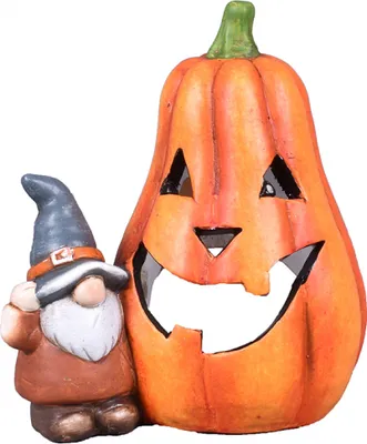 Obrázek produktu pro Nohel Garden Dýně HALLOWEEN se skřítkem na čajovou svíčku 15x10x16cm
