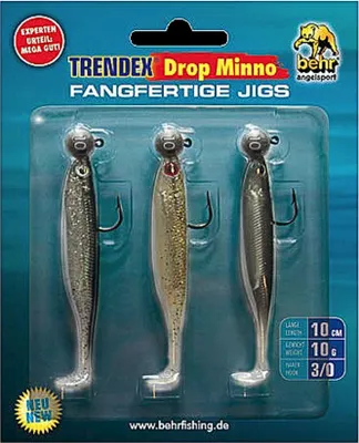 Produktbild von Gummifisch Set Zander 10 cm fertig montiert 01