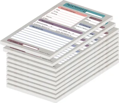 Produktbild von PRICARO Telefonnotizblock, A5, Register, 10 Stück