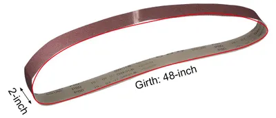 Produktbild von 12 Stš¹ck Schleifband Schleifpapier 2 Zoll x 48 Zoll (50 mm x 1220 mm) 80 Sand K?rnung Aluminiumoxid