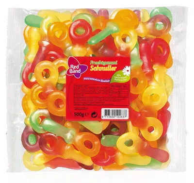 Image de Red Band gomme fruitée sucette minis combinaison fruitée 500g