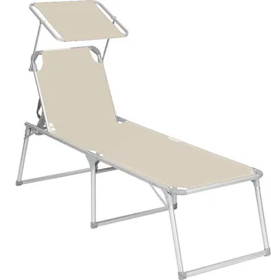 Produktbild von Famanu Sonnenliege XXL mit verstellbarem Rückenlehne - Grau