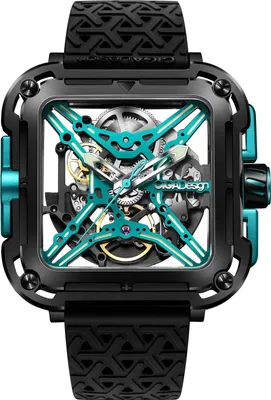 Image de Ciga Design Ciga Design Série X Montre automatique pour homme Gorilla Skeleton Ciga-X011-BLBU-25BK