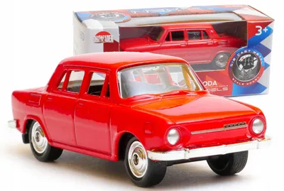 Produktbild von WELLY Modellauto Skoda 100 1:64 rot