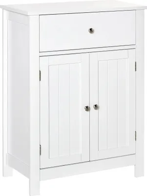 Produktbild von Badezimmerschrank - Aufbewahrungsschrank - 1 Schublade - Mit Innenablage - 60 x 30 x 80 cm - Zum Selbstaufbau