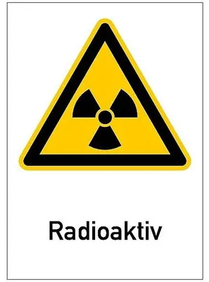 Produktbild von Dreifke® Warnschild Strahlenschutz Radioaktiv (WS100) | Folie selbstklebend |...