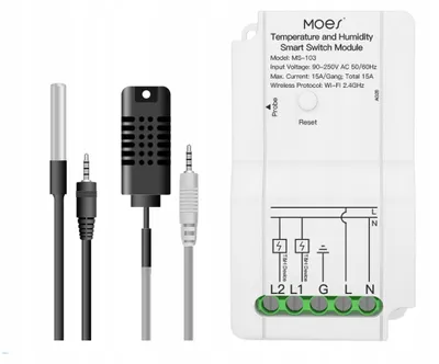 Produktbild von Moes MS-103 Intelligenter Temperatur- und Feuchtigkeitsregler WiFi