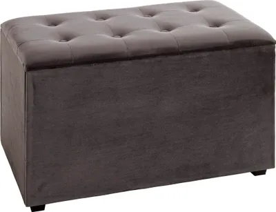 Produktbild von HAKU Sitztruhe anthrazit - MDF, Textilgewebe, B/H/T: 65x42x40 cm