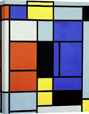 Zdjęcie produktu dla Obraz na płótnie - Piet Mondrian, Tableau No. 1 - 120x90 cm