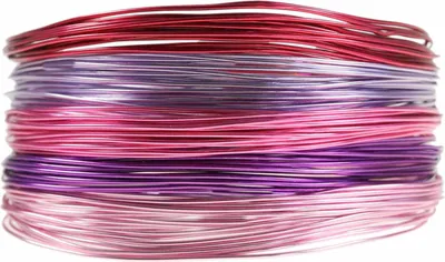 Aluminiumdraht fuchsia, purple, dunkelrosa, lila, rosa