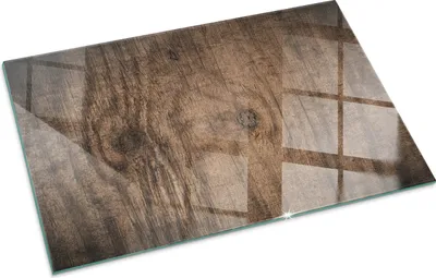 Produktbild von Natürliches Holzmuster – Glasbodenplatte für – Kaminofen – Kaminplatte Glas – Schutzglas – Funkenschutzplatte –Glasbodenplatte Feuerfeste – Hitzeschutzplatte – Bodenschutz aus Glas – 100x70 cm