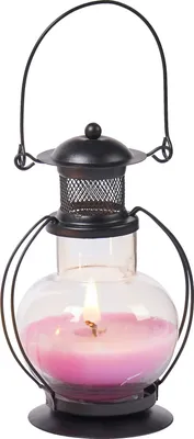 Produktbild von MARRAKESCH Orientalische Laterne als Rose Duftkerze im Glas 14cm Vintage Deko Windlicht mit Duft