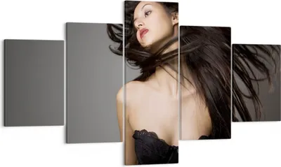 Produktbild von Bild auf Leinwand - Leinwandbild - Schönheit Mode Modell posieren - 125x70cm - Wand Bild - Wanddeko - Leinwanddruck - Bilder - Kunstdruck - Wanddekoration - Leinwand bilder - Wandkunst - EA125x70-2128