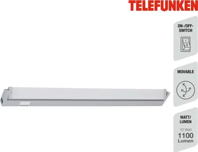 Immagine prodotto di Luce LED sottopensile 10W plastica grigia Telefunken