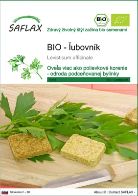Obrázok produktu pre SAFLAX - BIO - ľubovník - Levisticum officinale - 100 Semená