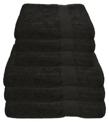 Produktbild von Julie Julsen Handtuch Set Schwarz,Set:6 tlg. 3 Badetücher 3 Handtücher