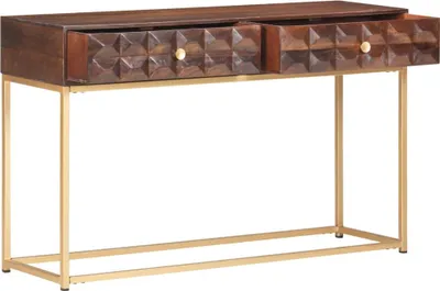 Produktbild von vidaXL Konsolentisch 122x36x75 cm Massivholz Mango