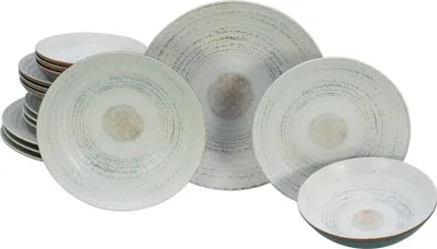 Produktbild von CreaTable, 24855, Neapel Offwhite, Tellerset 16-tlg, Steinzeug
