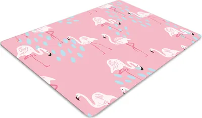 Obrázek produktu pro Ochranná podložka pod židli - Ochranná podložka pod židli - Podložka pod podlahu - 140x100 cm - Plameňáci