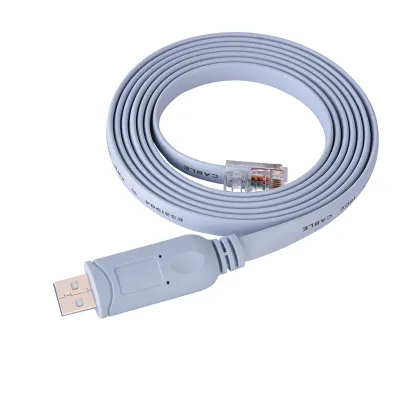 Immagine prodotto di Da spina USB 2.0 a spina RJ45, cavo console seriale piatto CAT5 per router e switch Cisco