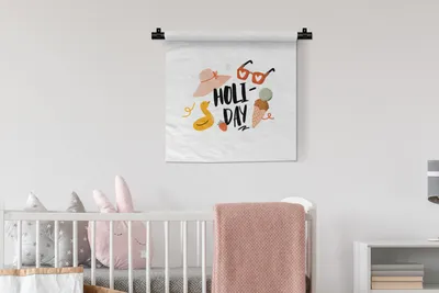 Produktbild von MuchoWow® Wandteppich Wandbehang Sonnenbrille - Sommer - Rot 60x60 cm Tapisserie Dekoration Wandtuch - Dekorationen - Wand Decke